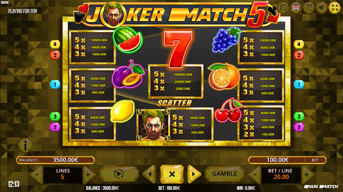 Joker Match 5 Joker Match 5